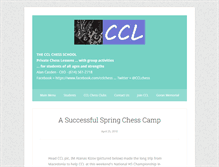 Tablet Screenshot of cclchess.com